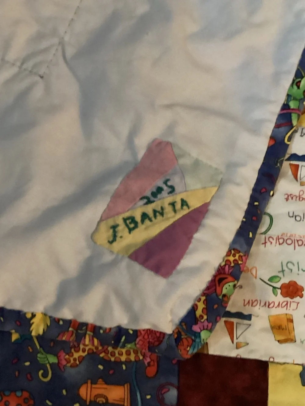 Twin size handmade Multicolor Patchwork Quilted child’s Bedspread